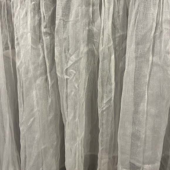 New free people sheer white embroidery long sleeve top - Picture 2 of 6